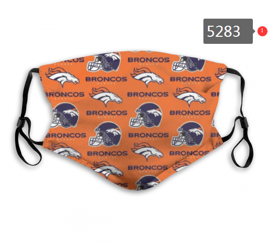 2020 NFL Denver Broncos #8 Dust mask with filter